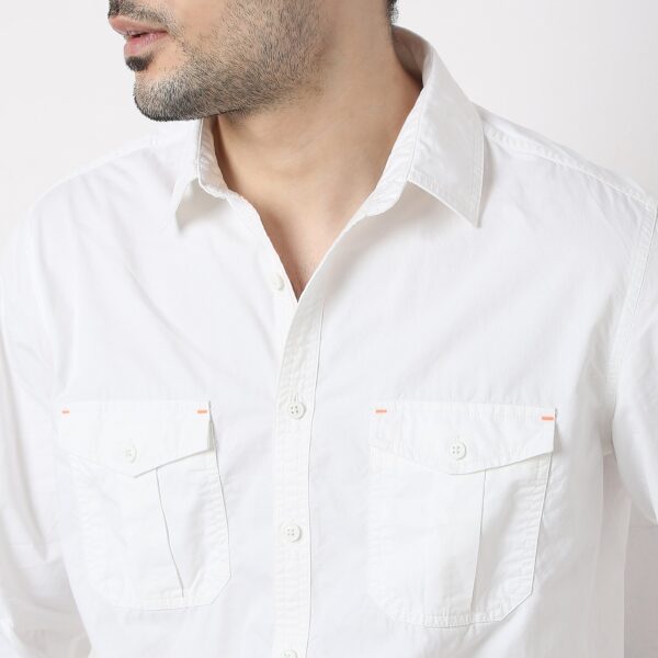 Slim Fit Solid Shirt - Image 9