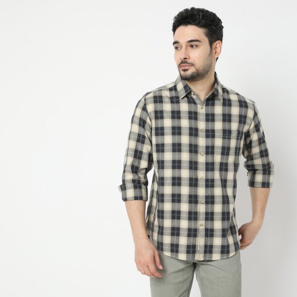 Ranger™ Shirt - 100% Cotton with Multi Count Weaves - Checkered - Regular Fit - Image 2