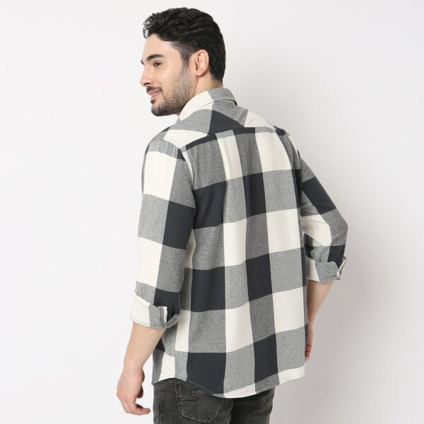 Moodᵉˣ Shirts - Raw Cotton Yarn Dyed Bold Checks - Regular Fit - Image 3