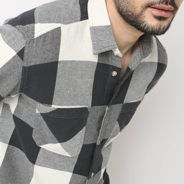 Moodᵉˣ Shirts - Raw Cotton Yarn Dyed Bold Checks - Regular Fit - Image 4