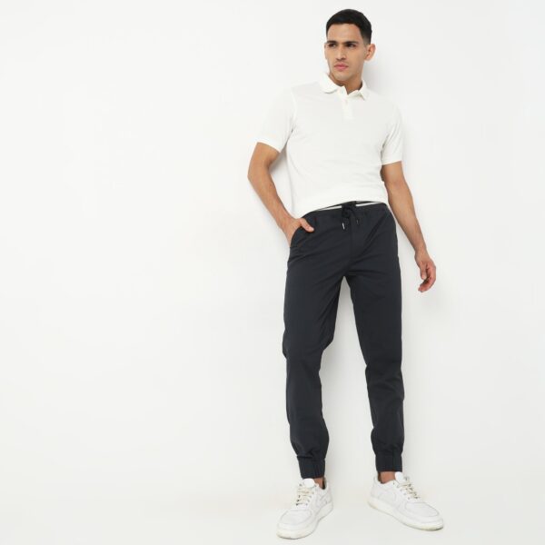 TravelJog™ - Contrast Waist Stripe. Modern Smart Easy & Casual Travel Friendly with East - Mid Rise Joggers