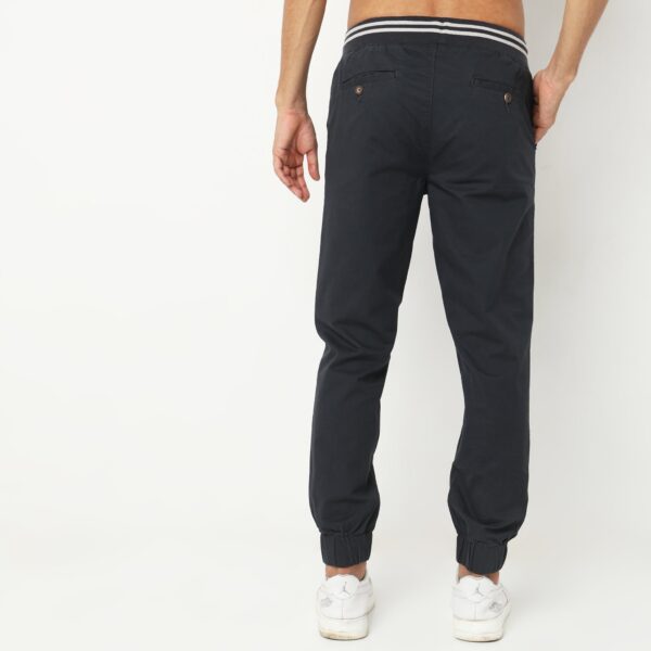 TravelJog™ - Contrast Waist Stripe. Modern Smart Easy & Casual Travel Friendly with East - Mid Rise Joggers - Image 3