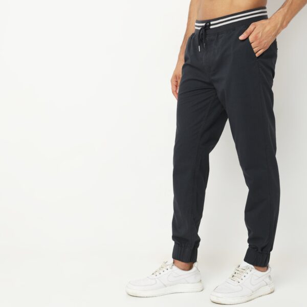 TravelJog™ - Contrast Waist Stripe. Modern Smart Easy & Casual Travel Friendly with East - Mid Rise Joggers - Image 4