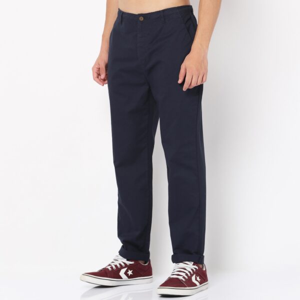 Relaxed Fit Solid Mid Rise Chinos - Image 20