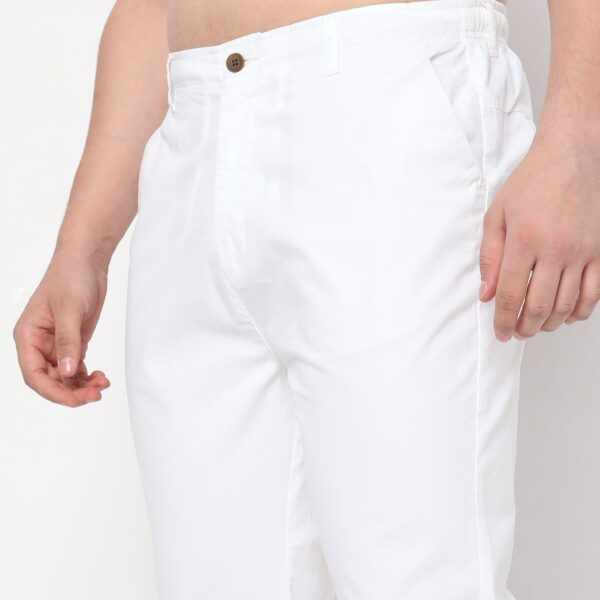 Relaxed Fit Solid Mid Rise Chinos - Image 15