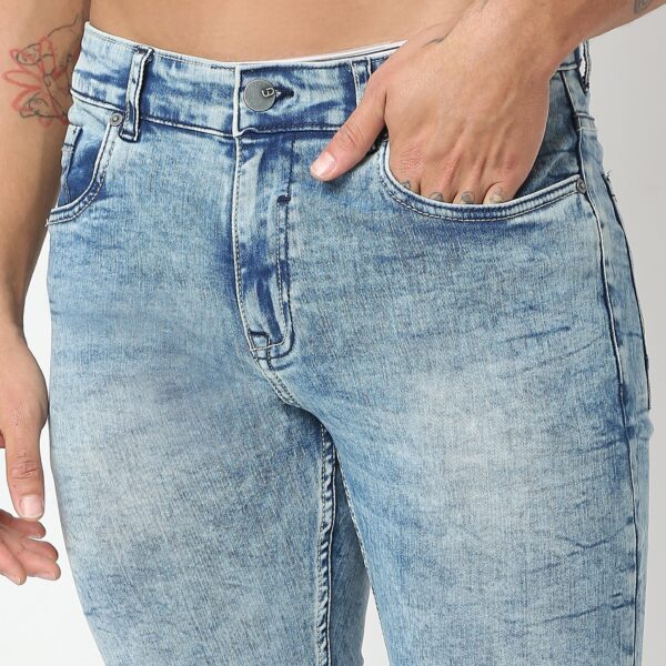 Union of Denim® - Adv XXII Stone Blue Wash Authentic Denim with E-fast® Stretch - Skinny Comfort Fit Jeans - Image 4