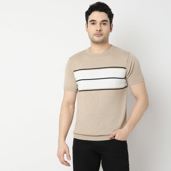 Regular Fit Striped T-Shirt - Image 2