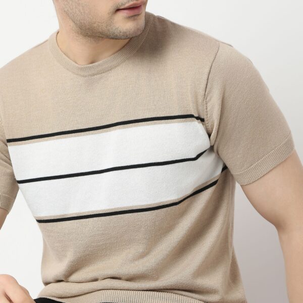 Regular Fit Striped T-Shirt - Image 4