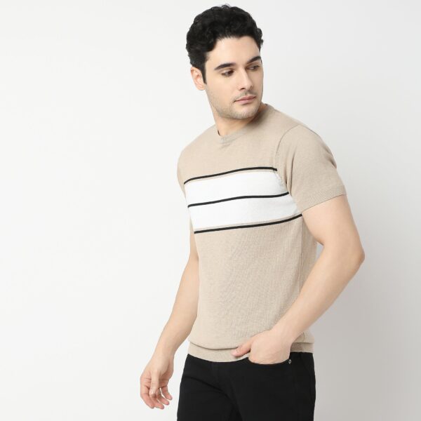 Regular Fit Striped T-Shirt - Image 5