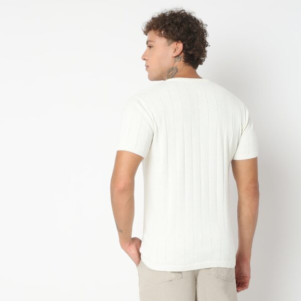 Hand Knit Jersey™ Modern Smart Vertical Dobby Flat Knit Regular Fit  T-Shirt - Image 13