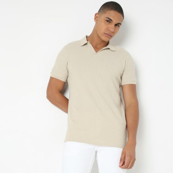 Regular Fit Structured Polo T-Shirt - Image 2