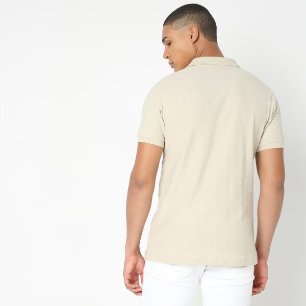 Regular Fit Structured Polo T-Shirt - Image 3