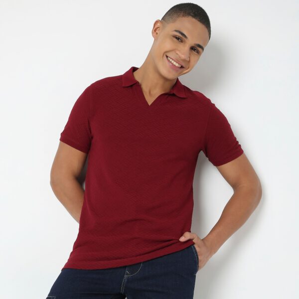 Regular Fit Structured Polo T-Shirt - Image 7