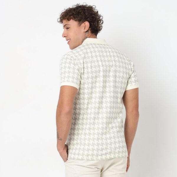 Regular Fit Printed Polo T-shirt - Image 3