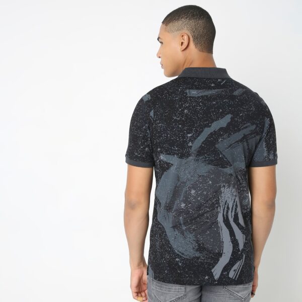 Regular Fit Printed Polo T-Shirt - Image 3