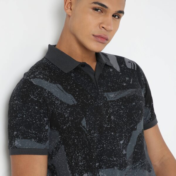 Regular Fit Printed Polo T-Shirt - Image 4