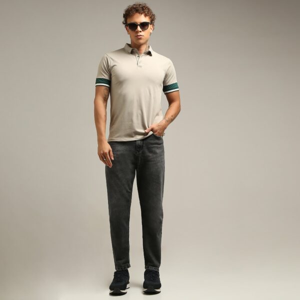 Urban Poloᵉˣ - with Efast Stretch - Micro Pique Solid with Contrast Sleeves - Regular Fit Solid Polo T-Shirt - Image 11