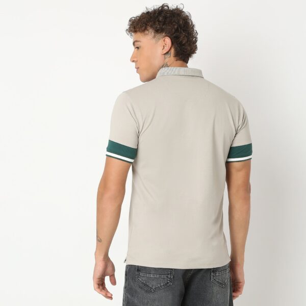 Urban Poloᵉˣ - with Efast Stretch - Micro Pique Solid with Contrast Sleeves - Regular Fit Solid Polo T-Shirt - Image 13