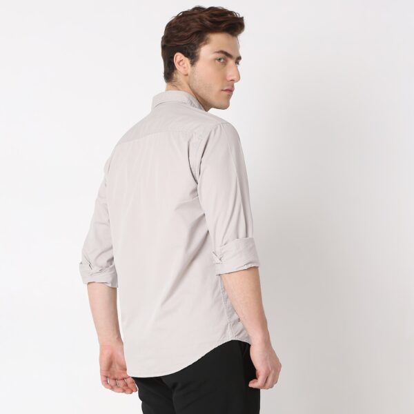 Regular Fit Solid Shirt - Image 7