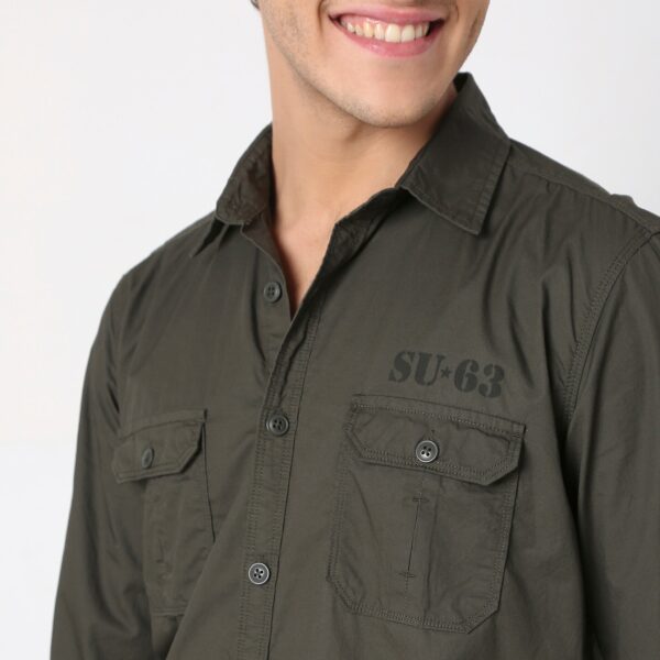 Regular Fit Solid Shirt - Image 13