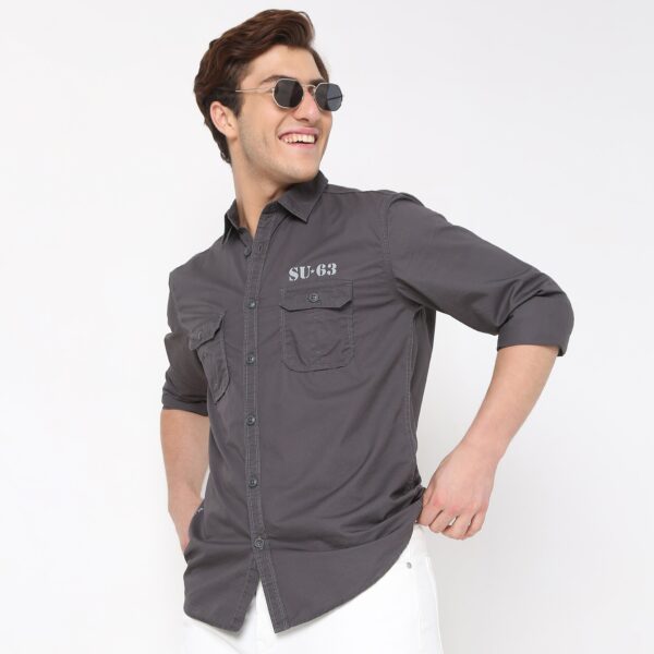 Regular Fit Solid Shirt - Image 16