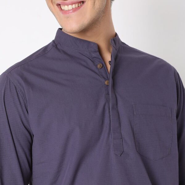 Regular Fit Solid Shirt - Image 4