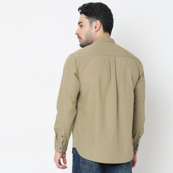 Regular Fit Solid Shirt - Image 8