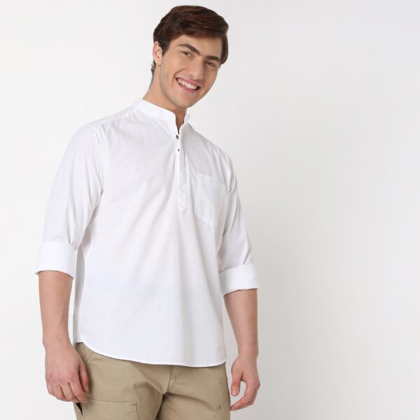 Regular Fit Solid Shirt - Image 15