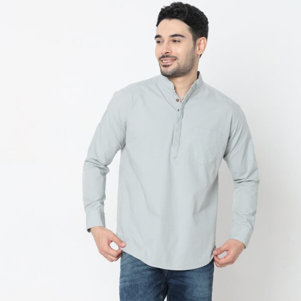 Regular Fit Solid Shirt - Image 17