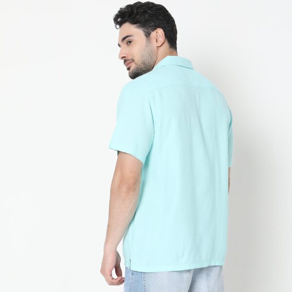 Regular Fit Solid Shirt - Image 8