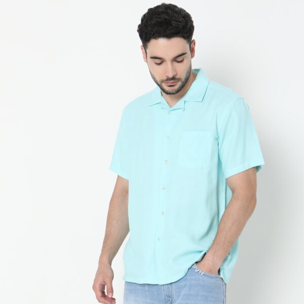 Regular Fit Solid Shirt - Image 10