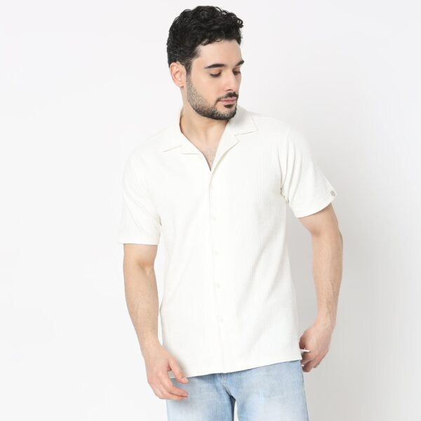 Regular Fit Structured Shirt - Image 2