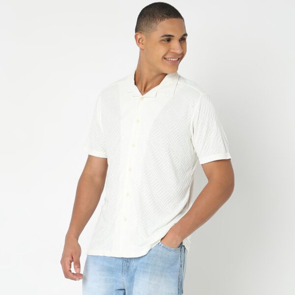 Regular Fit Structured Shirt - Image 5