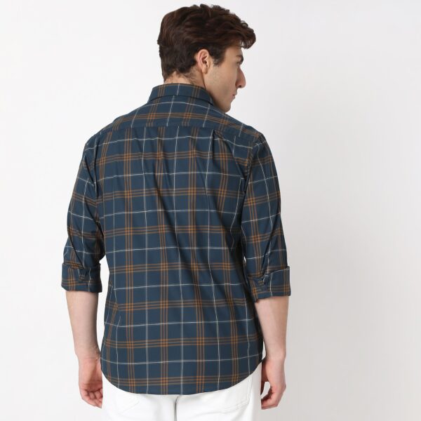 Regular Fit Checkered Shirt - Image 3