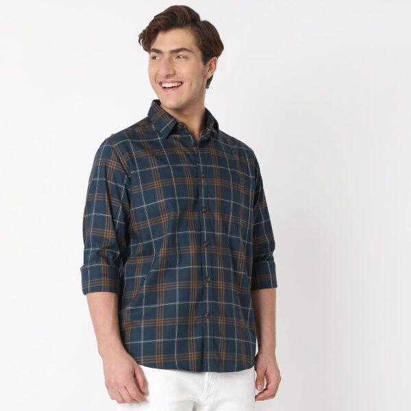 Regular Fit Checkered Shirt - Image 5