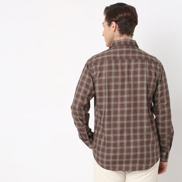 Regular Fit Checkered Shirt - Image 3