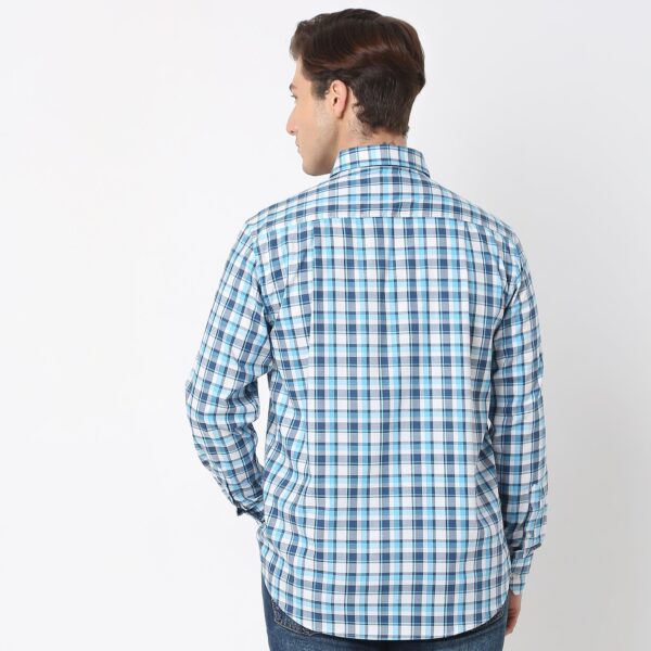 Regular Fit Checkered Shirt - Image 3