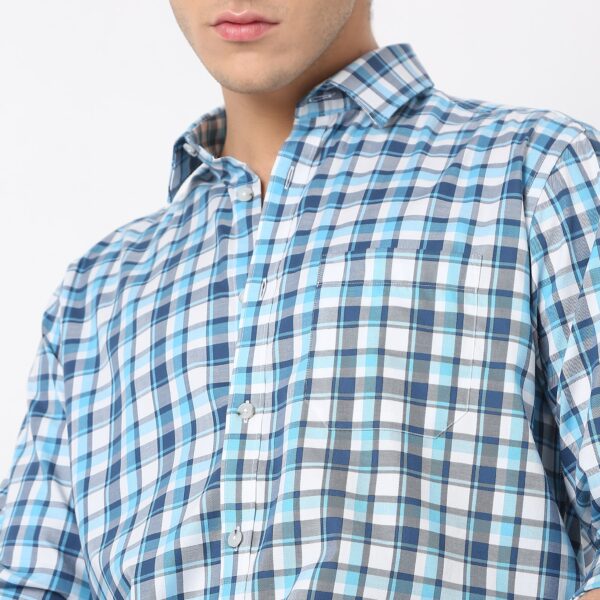 Regular Fit Checkered Shirt - Image 4