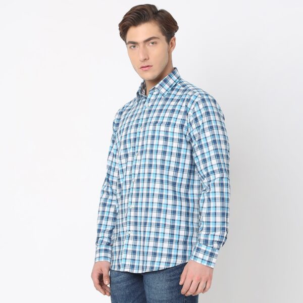 Regular Fit Checkered Shirt - Image 5