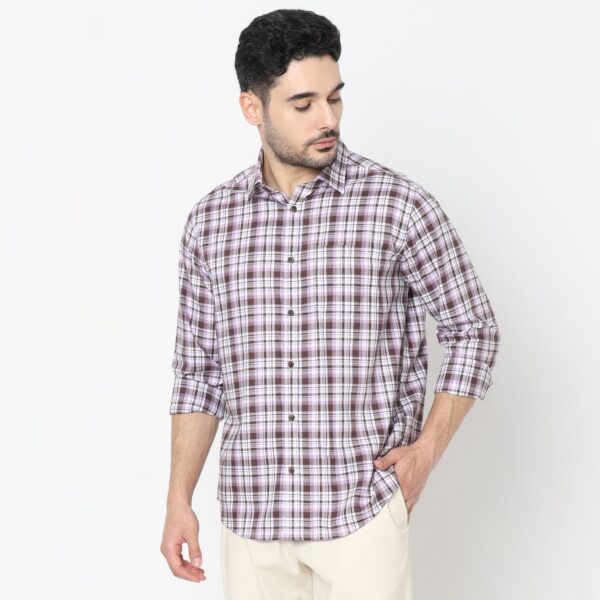 Regular Fit Checkered Shirt - Image 2