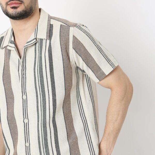 Regular Fit Striped Shirt - Image 4