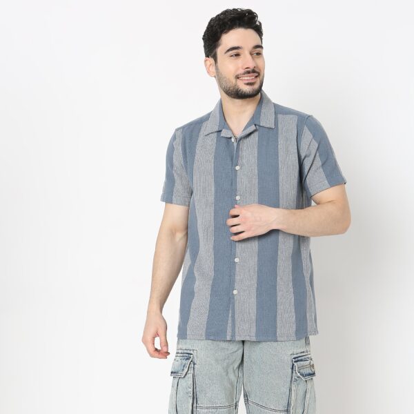 Regular Fit Striped Shirt - Image 2