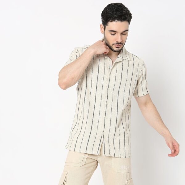 Regular Fit Striped Shirt - Image 2