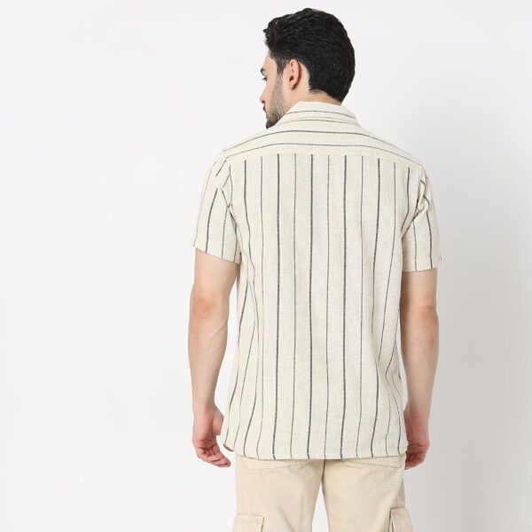 Regular Fit Striped Shirt - Image 3