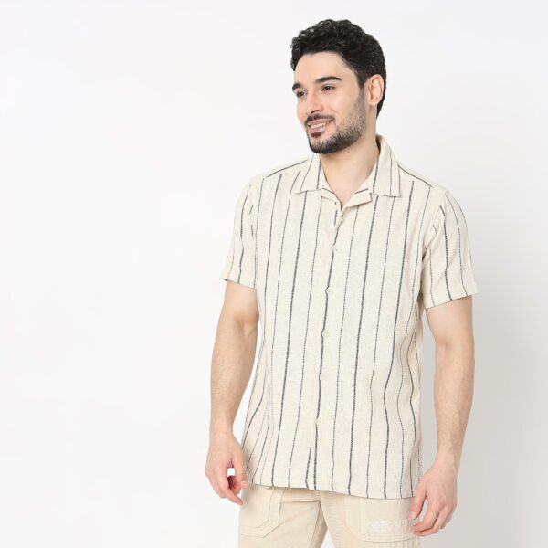 Regular Fit Striped Shirt - Image 5