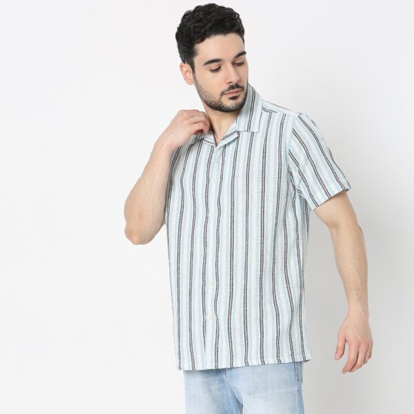 Regular Fit Striped Shirt - Image 5