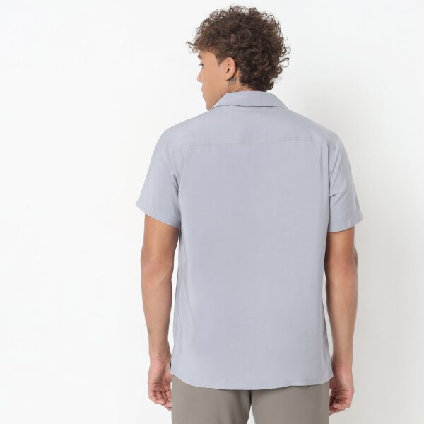 Slim Fit Solid Shirt - Image 8