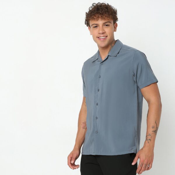 Slim Fit Solid Shirt - Image 15