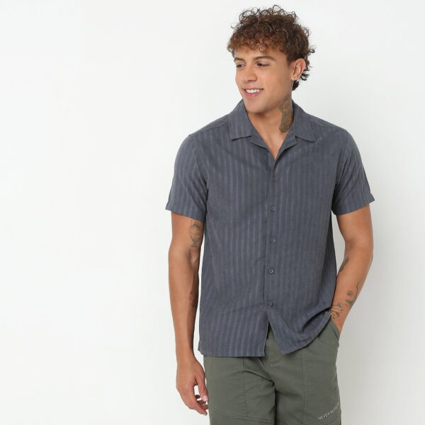 Slim Fit Striped Shirt - Image 7