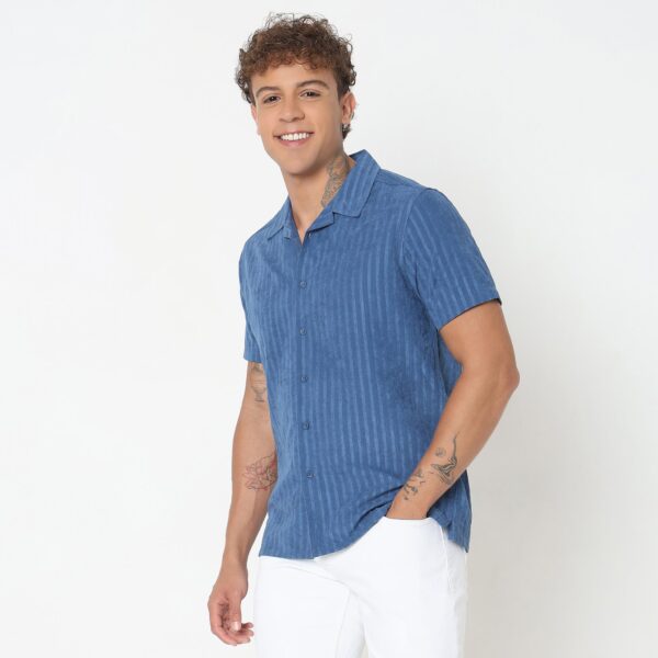 Slim Fit Striped Shirt - Image 15